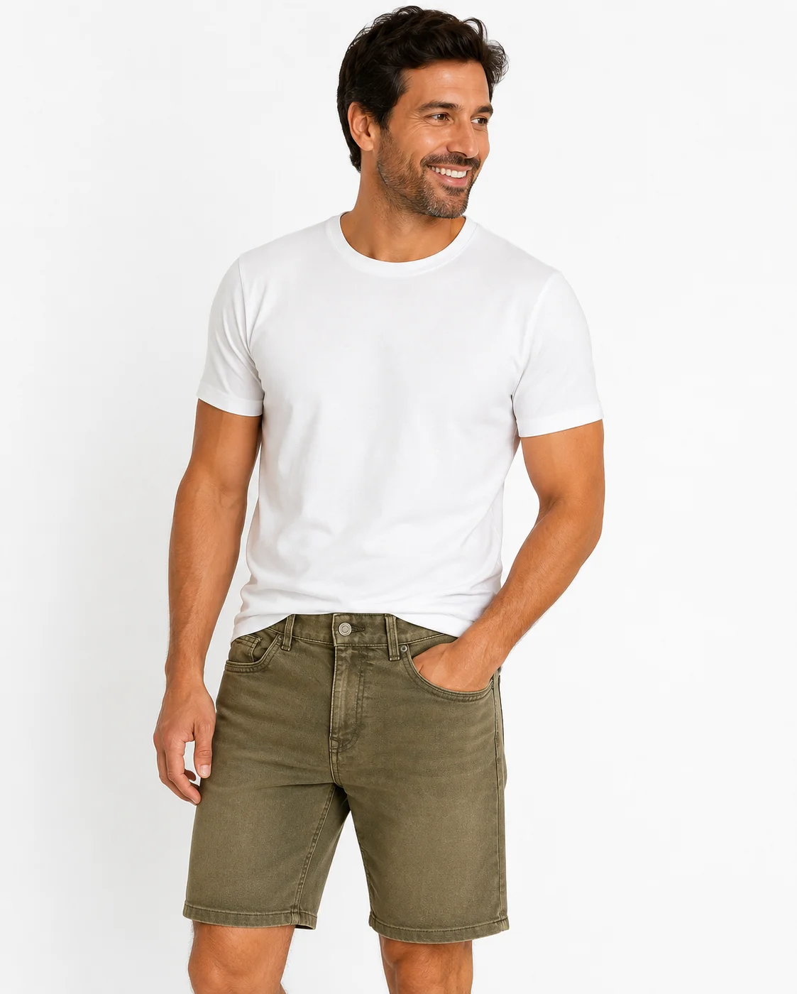 Shorts verde oliva Springfield para hombre