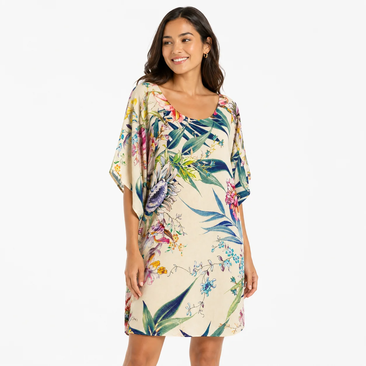 Vestido estampado floral Zara Woman