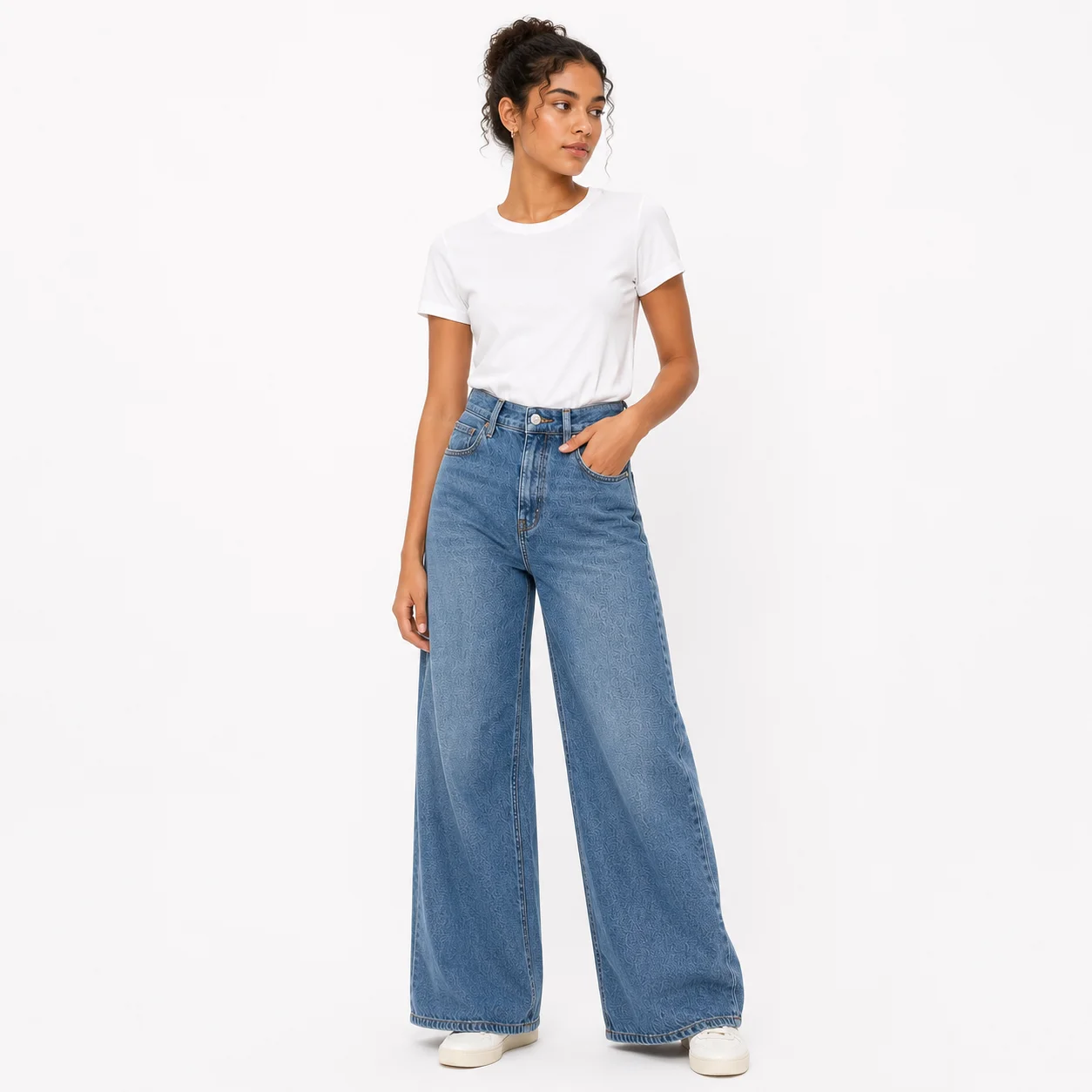 Pantalones vaqueros anchos azules
