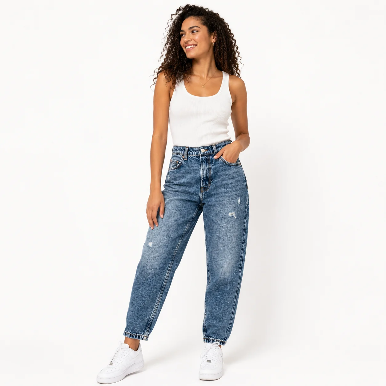 Pantalón Mom Fit de Segunda Mano – Bershka