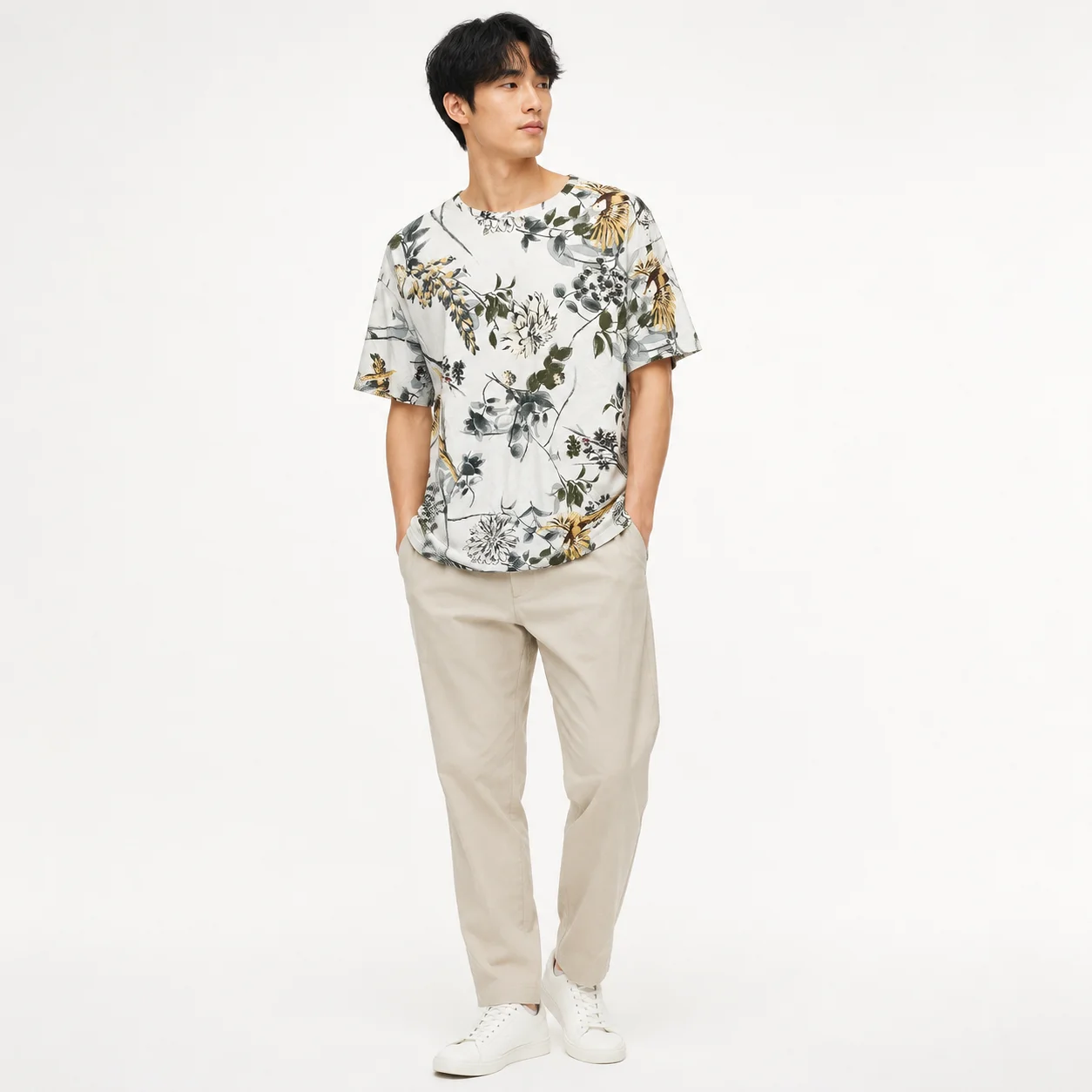 Camiseta estampada floral Zara Man