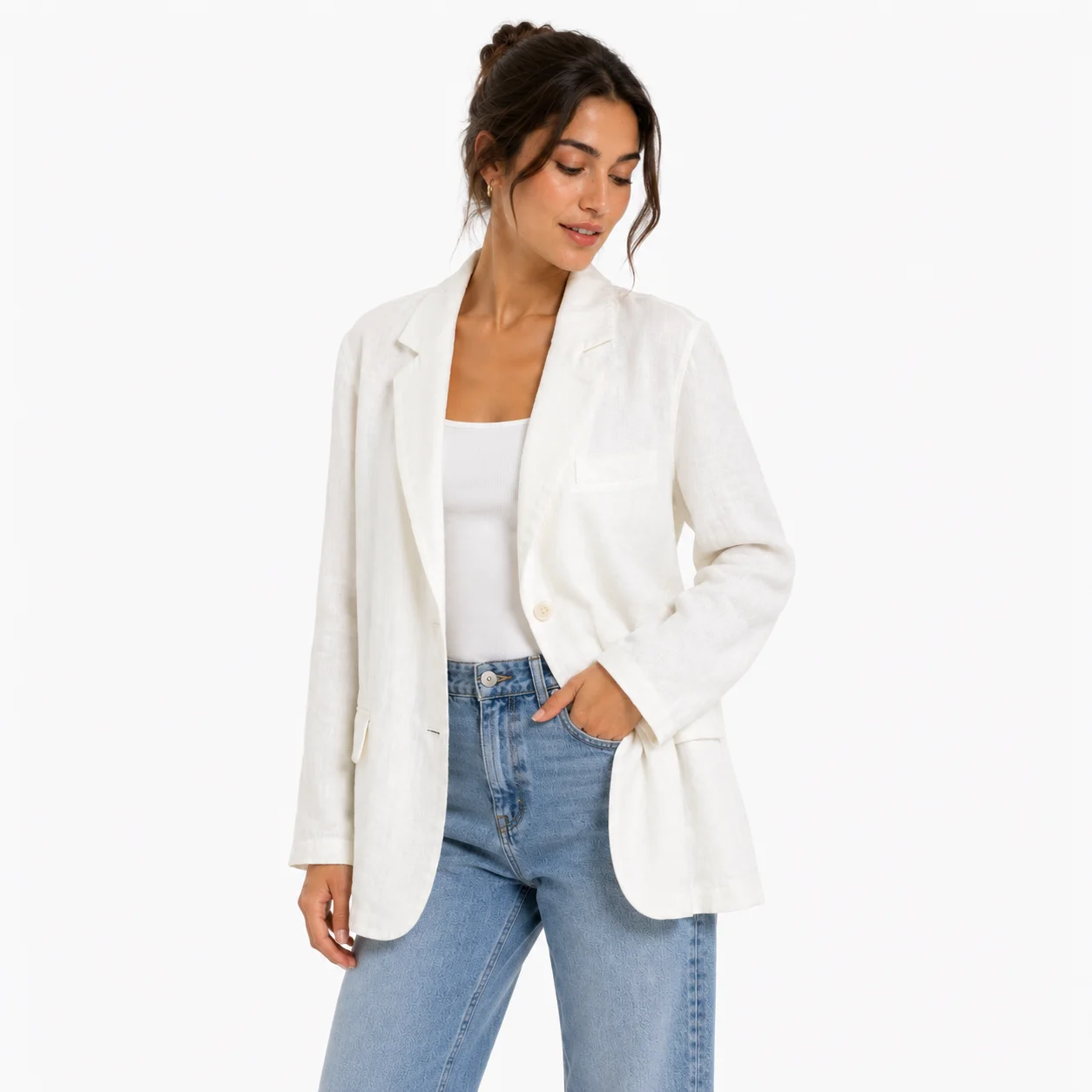 Blazer blanco segunda mano