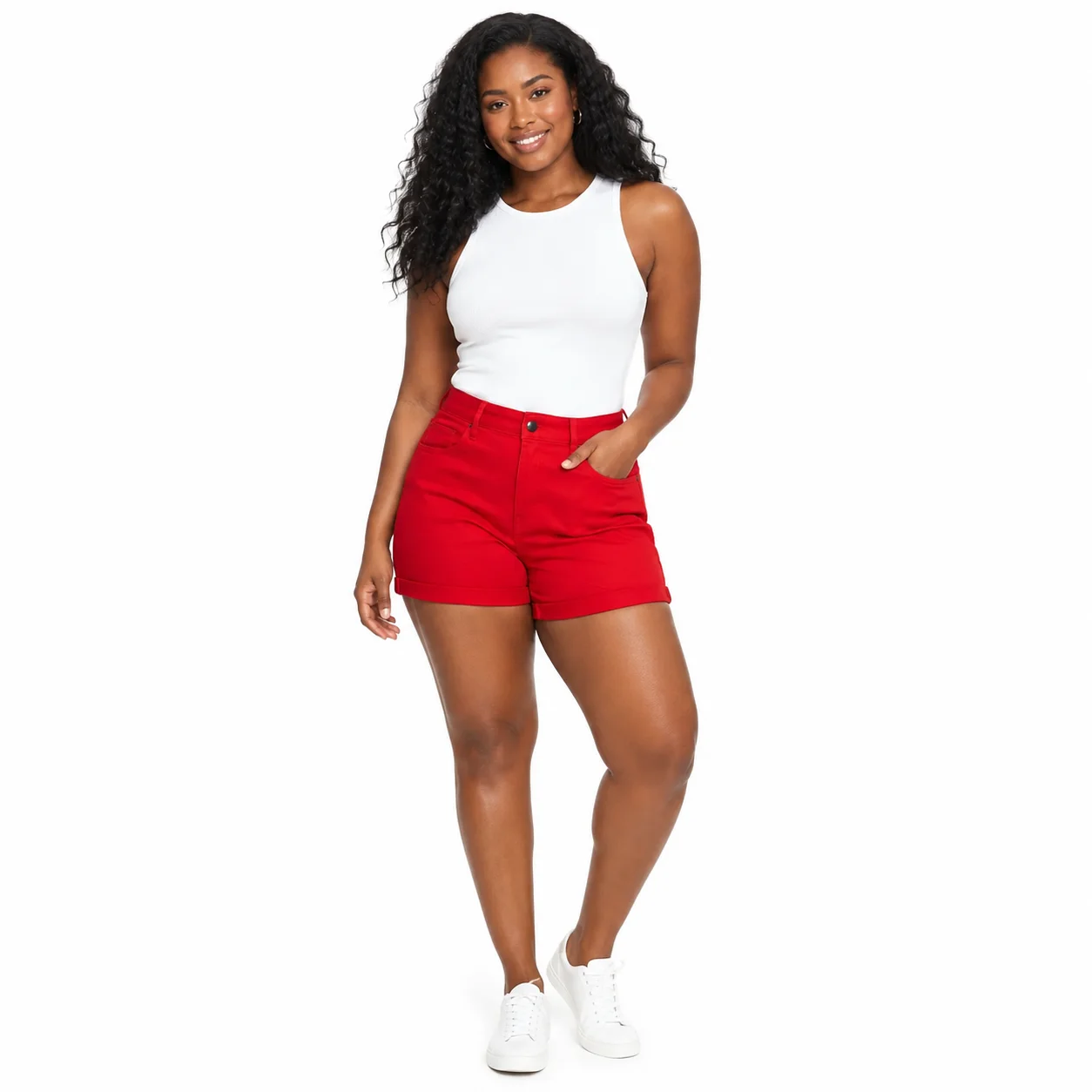 Short rojo clásico de H&M Talla 46