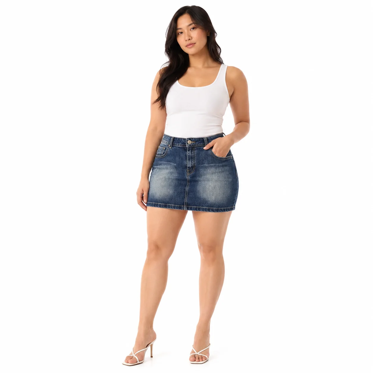 Falda vaquera clásica Denim Life