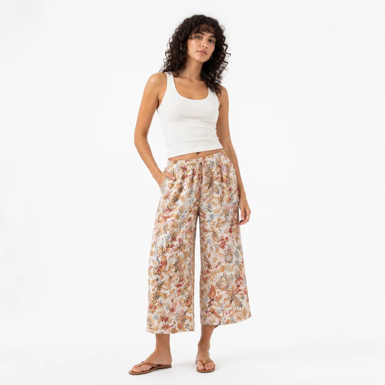 Pantalón estampado floral