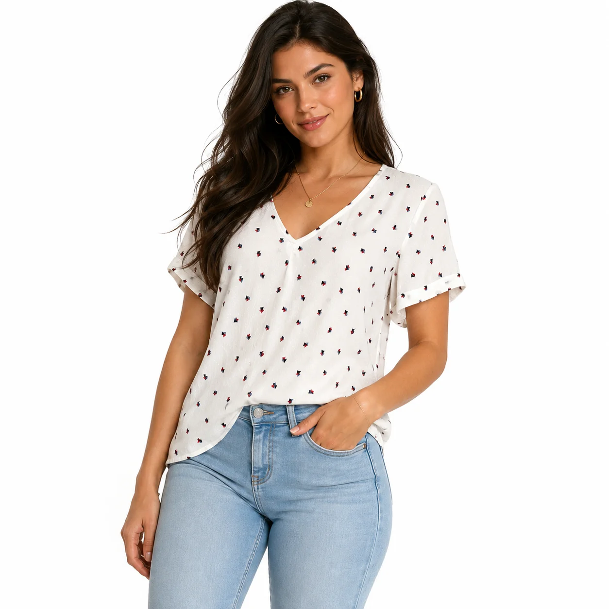 Blusa Tom Tailor con estampado geométrico