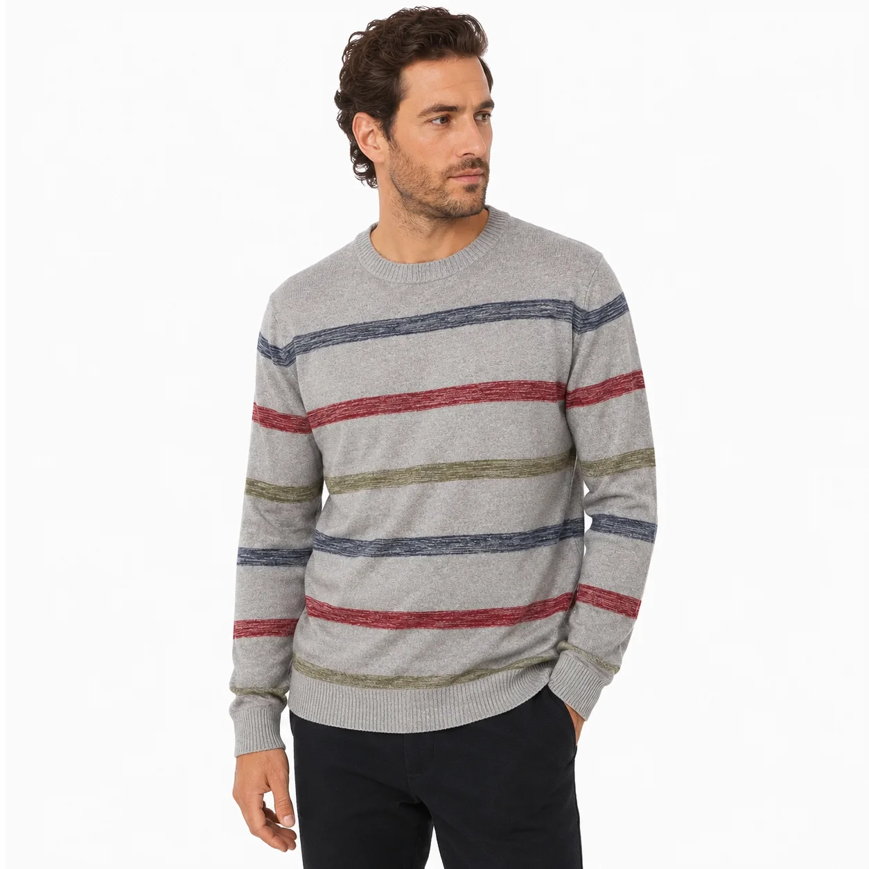 Jersey Springfield gris de rayas (Talla S)