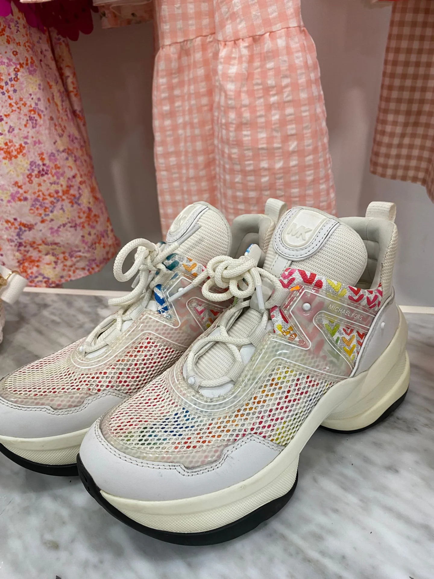 Zapatillas Michael Kors blancas multicolores
