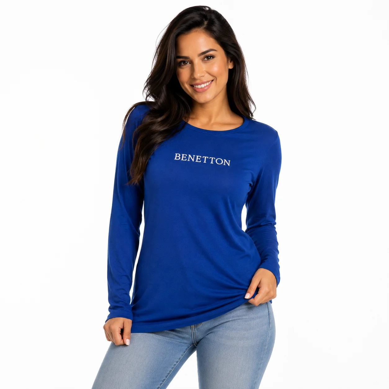 Camiseta BENETTON manga larga azul