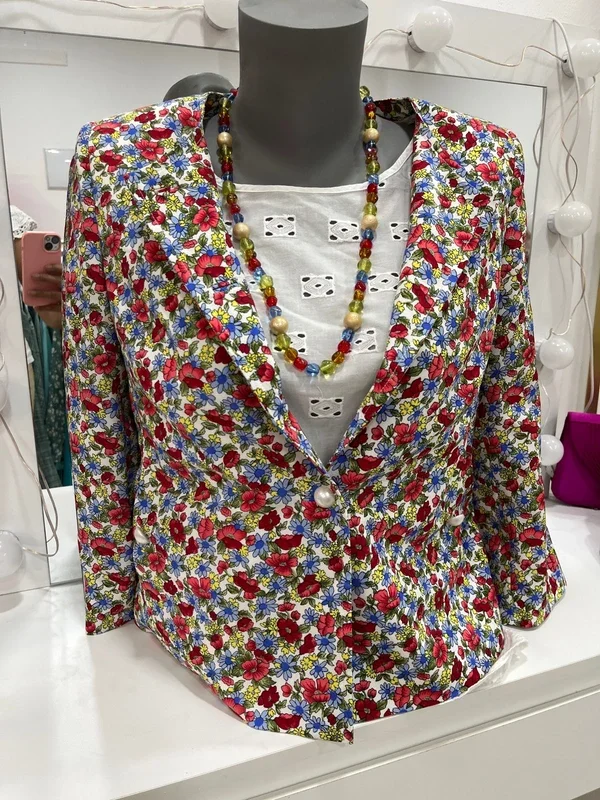 Blazer estampado floral