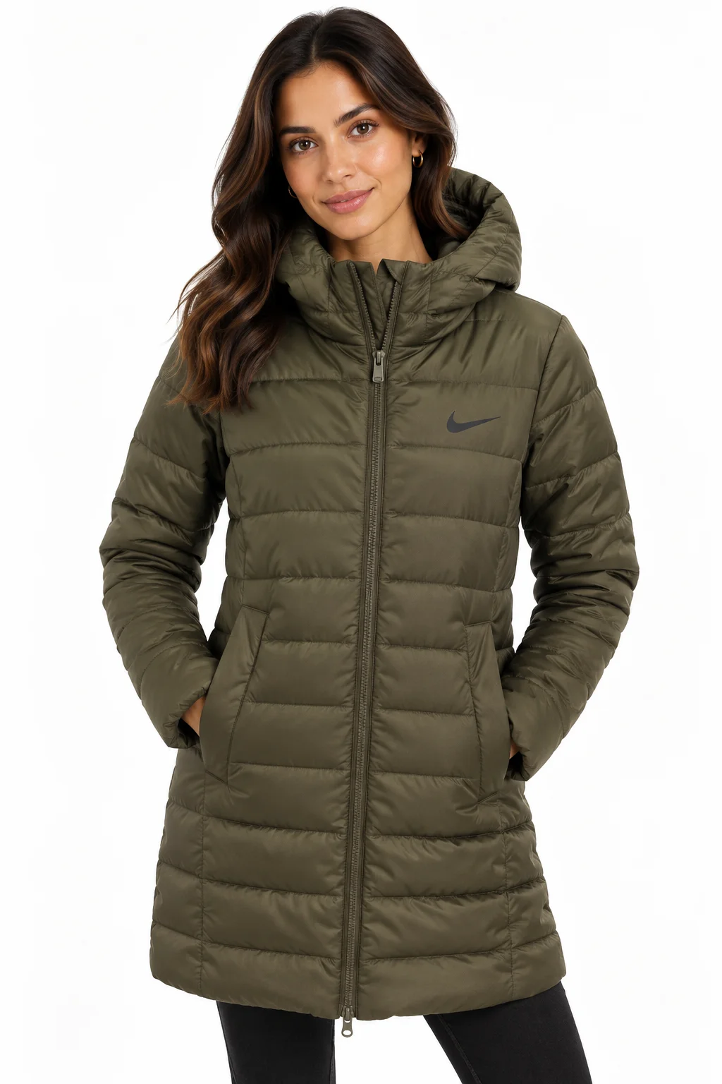 Chaqueta acolchada verde Nike