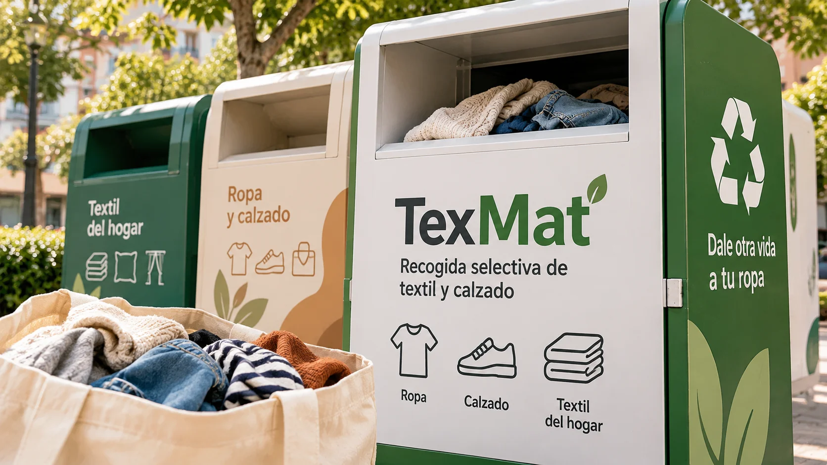 Contenedores inteligentes para separar ropa: qué es TexMat
