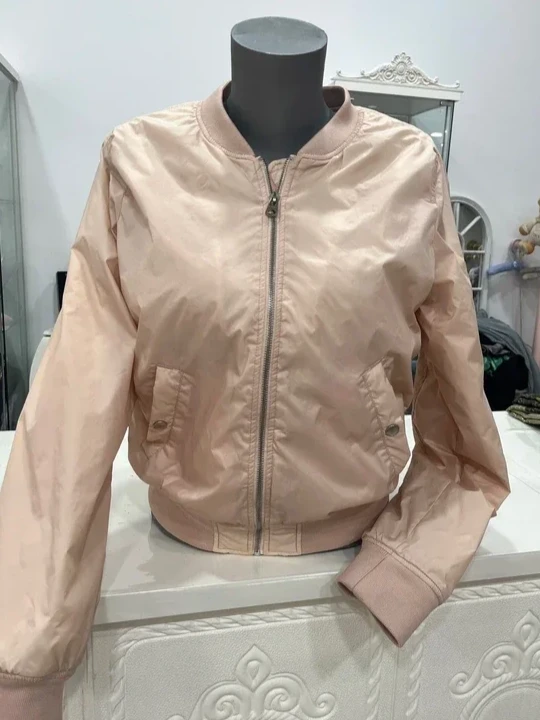 Chaqueta bomber rosa palo