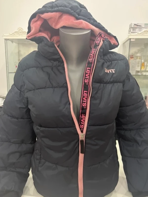 Chaqueta azul marino con capucha Levi's para niña