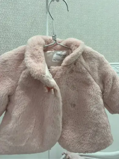 Chaqueta de pelo suave rosa Mayoral