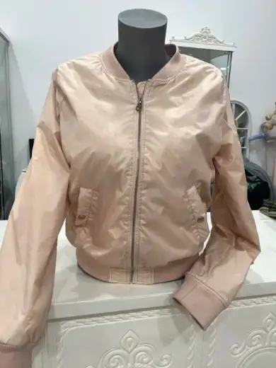 Chaqueta bomber rosa palo