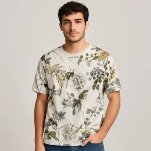 Camiseta estampada floral Zara Man