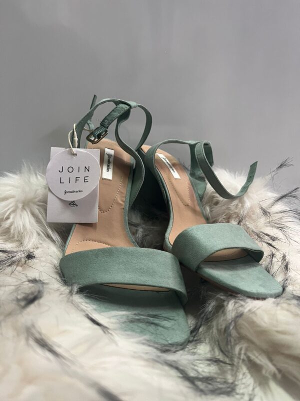 Sandalias de Tacón Stradivarius Verde Menta JOIN LIFE