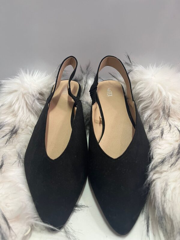 Zapatos Marypaz Plataforma de Ante Negro con Tacón Alto - Imagen 2