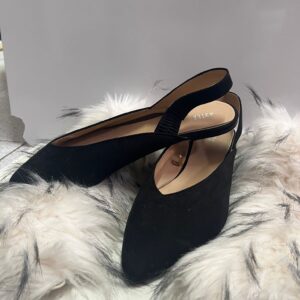 Zapatos Marypaz Plataforma de Ante Negro con Tacón Alto