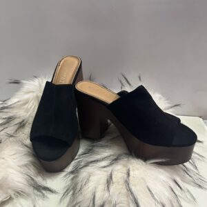 Zuecos Plataforma Negros Marypaz Talla 39