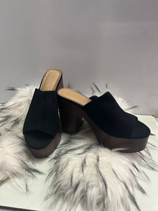 Zuecos Plataforma Negros Marypaz Talla 39