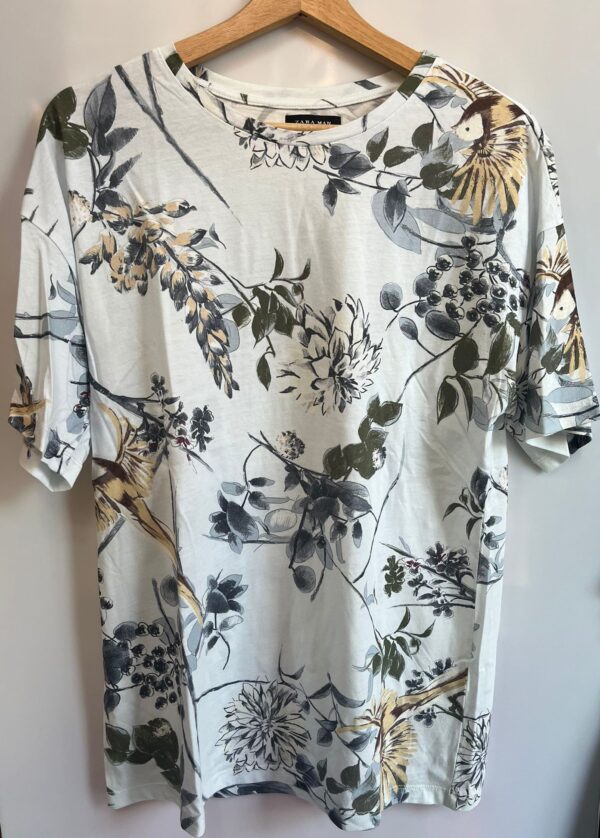 Camiseta estampada floral Zara Man