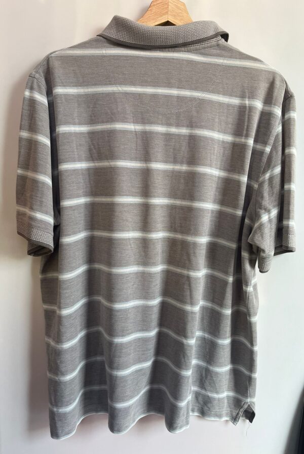 Polo gris a rayas BH con cremallera - Imagen 4