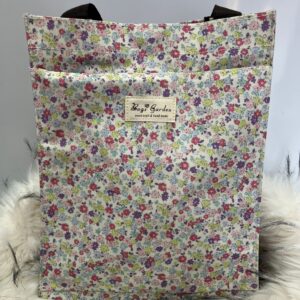 👜 Bolso floral estilo vintage de tela