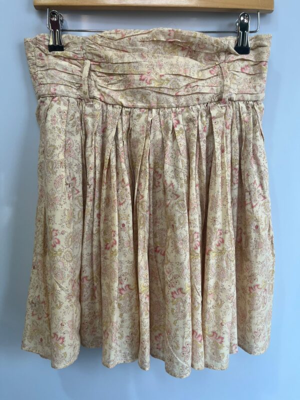 Falda vintage floral de tiro alto - Imagen 2