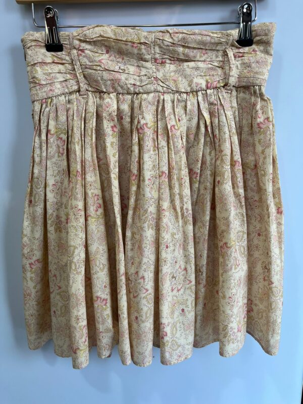 Falda vintage floral de tiro alto