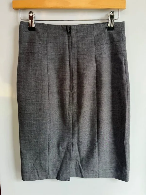 Falda lápiz gris H&M clásica – Talla S