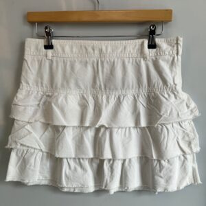 Minifalda blanca de volantes ZARA BASIC