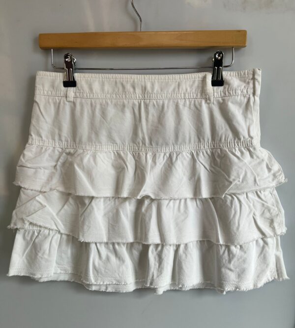 Minifalda blanca de volantes ZARA BASIC