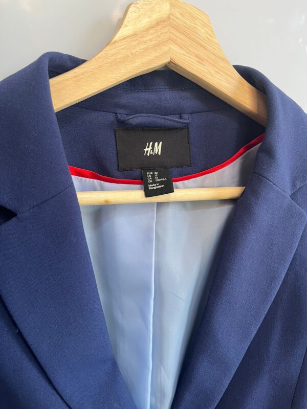Americana entallada azul marino H&M
