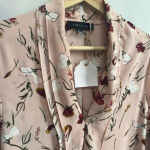 Blusa rosa con estampado floral Cortefiel