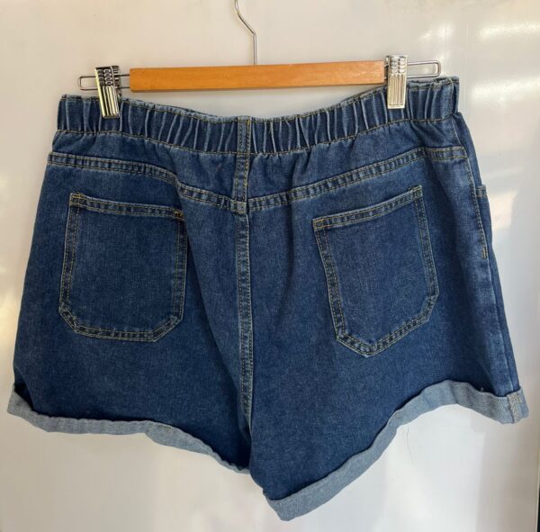 Short azul de tiro alto de Segunda mano - Imagen 2