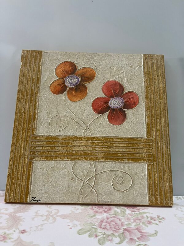 Set de 2 cuadros decorativos artesanales - Imagen 2