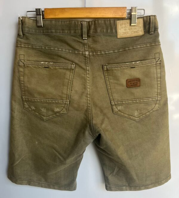 Shorts verde oliva Springfield para hombre - Imagen 2