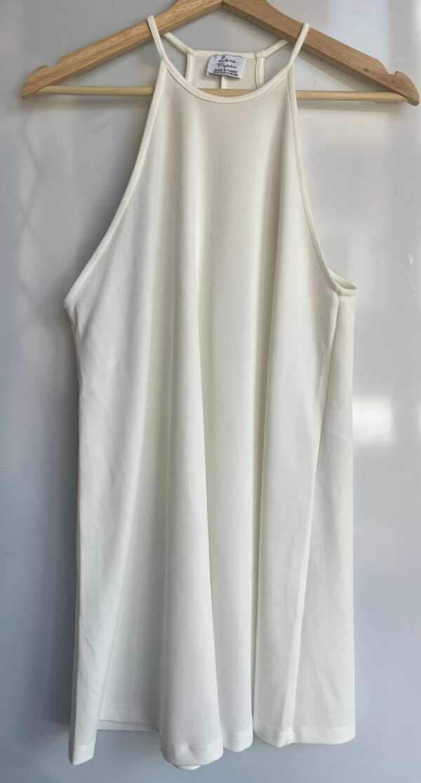 Vestido blanco Zara Trafaluc Segunda mano - Imagen 2