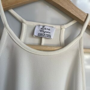 Vestido blanco Zara Trafaluc Segunda mano