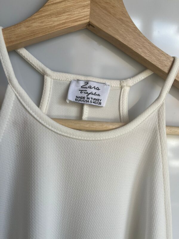 Vestido blanco Zara Trafaluc Segunda mano