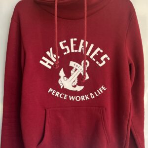 Sudadera roja “HK SERIES” cuello alto