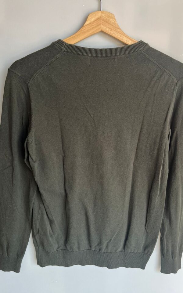 Jersey básico verde punto fino de Lefties - Imagen 2