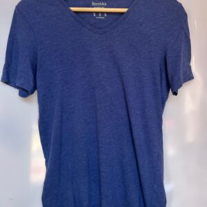 Camiseta básica azul marino Bershka