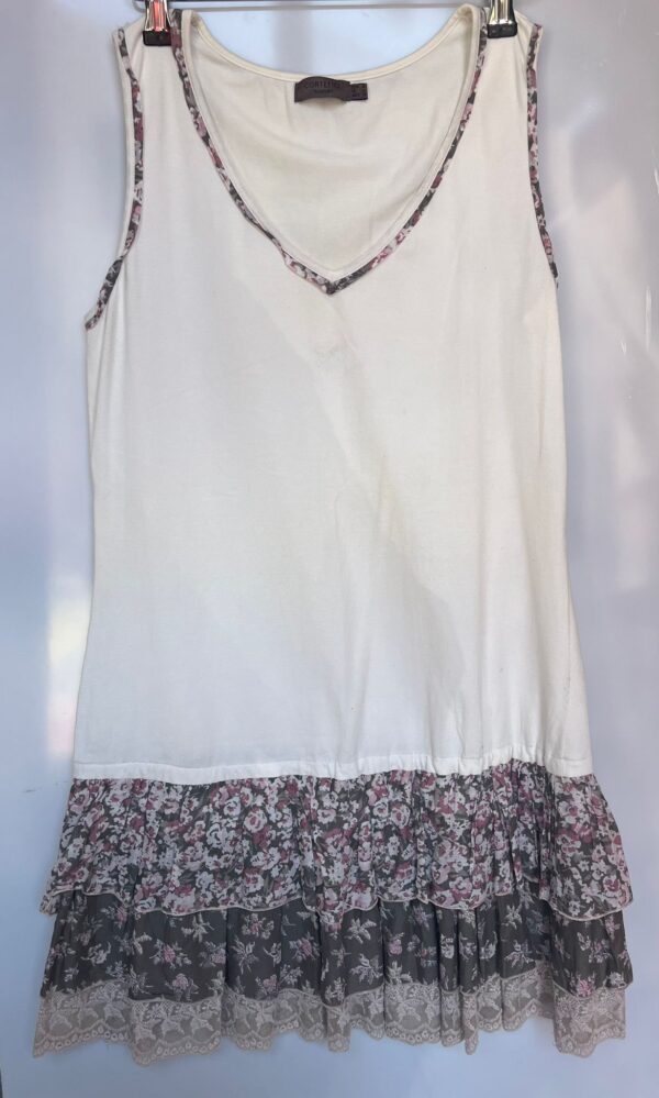 Vestido con volantes florales - Cortefiel - Imagen 2