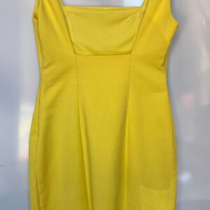Vestido ajustado amarillo ZARA TRF