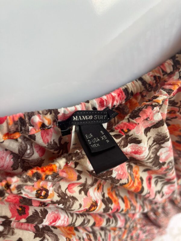 Vestido floral vuelo plisado (S) Mango - Imagen 4