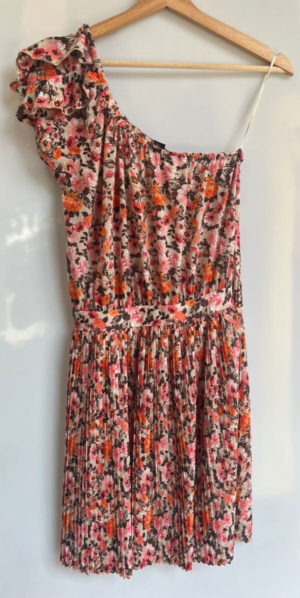 Vestido floral vuelo plisado (S) Mango - Imagen 2