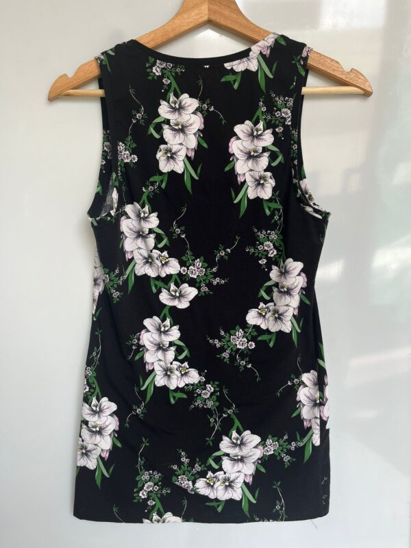 Vestido floral sin mangas negro Tezenis - Imagen 2